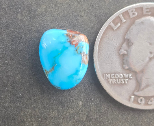 AAA Kingman Turquoise Mountain Red Web Cabochon
