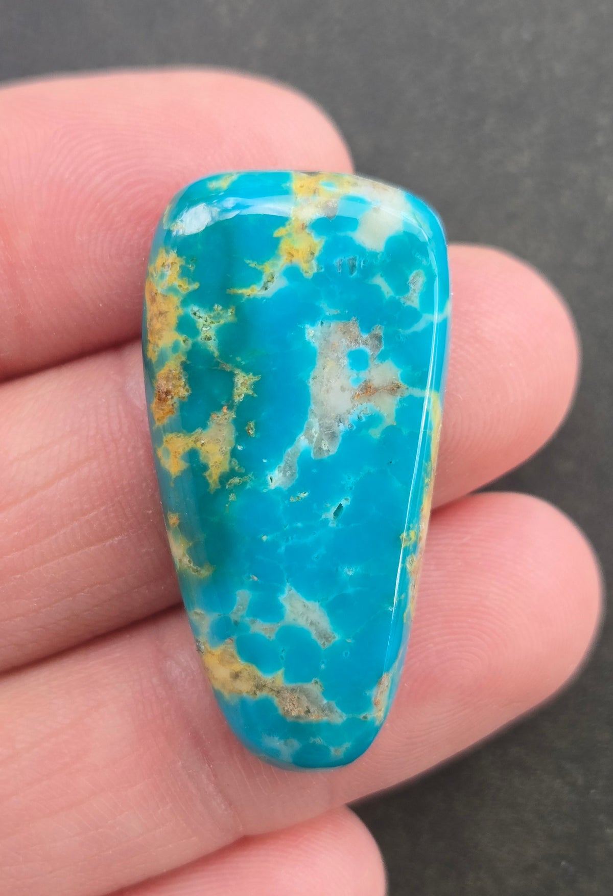 Golden Phoenix Turquoise (Hardy Pit) Cabochon