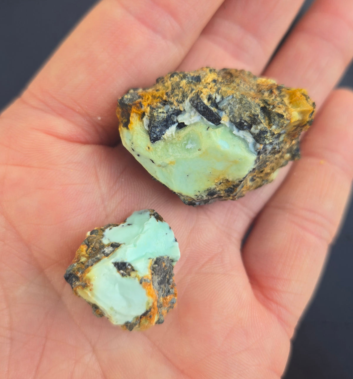 Gecko Variscite rough for cabbing -Natural Nevada Variscite- 100 grams lot 1