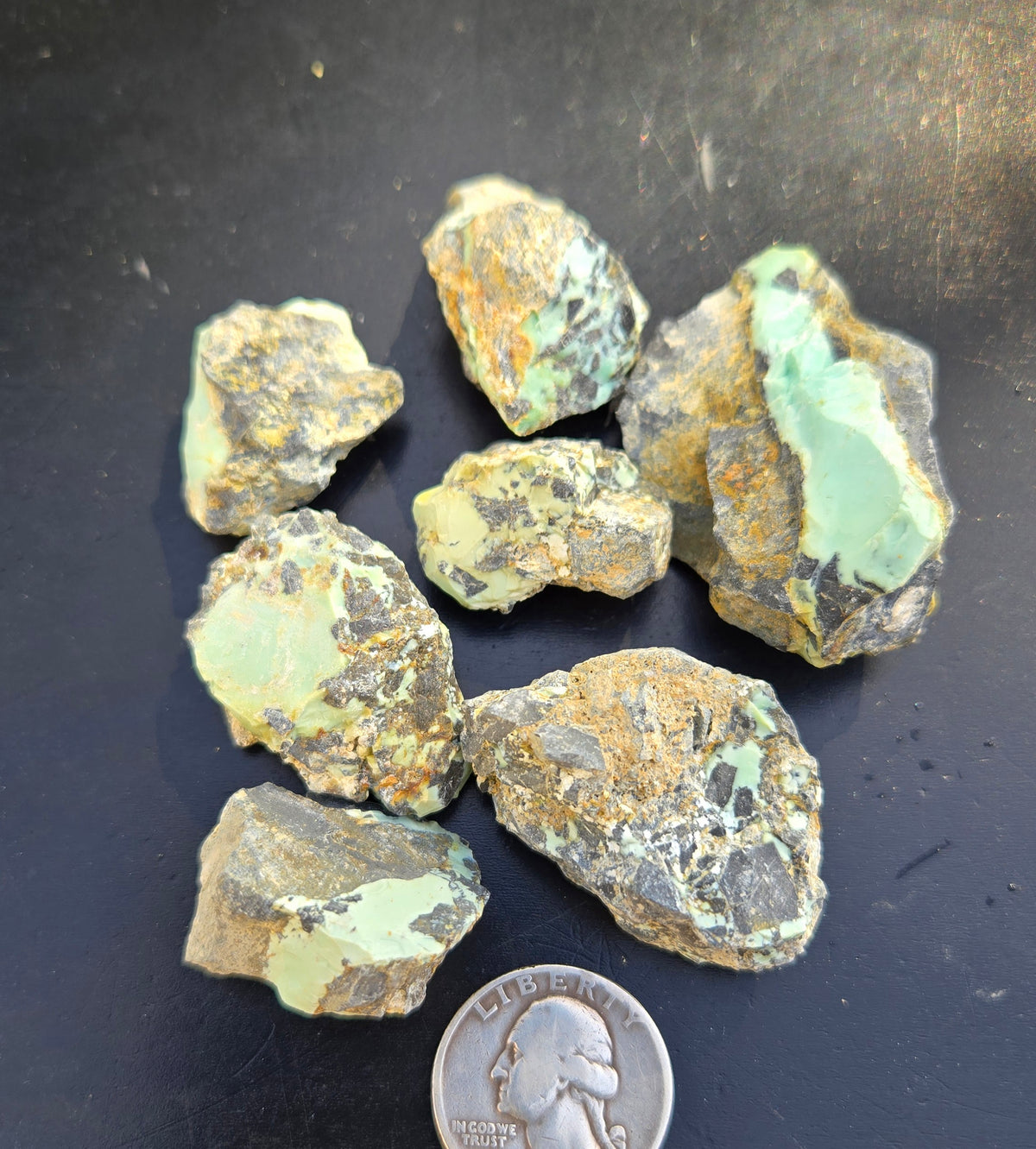 Gecko Variscite rough for cabbing -Natural Nevada Variscite- 100 grams lot 3