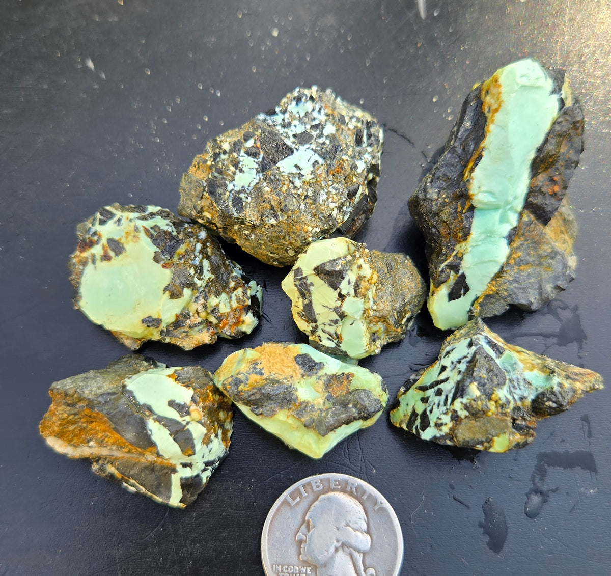 Gecko Variscite rough for cabbing -Natural Nevada Variscite- 100 grams lot 3