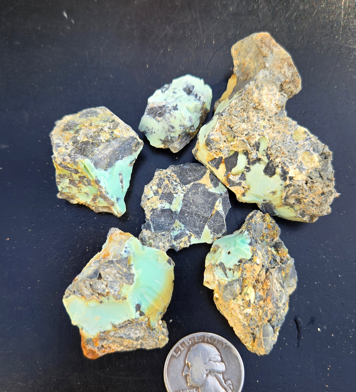 Gecko Variscite rough for cabbing -Natural Nevada Variscite- 100 grams lot 6