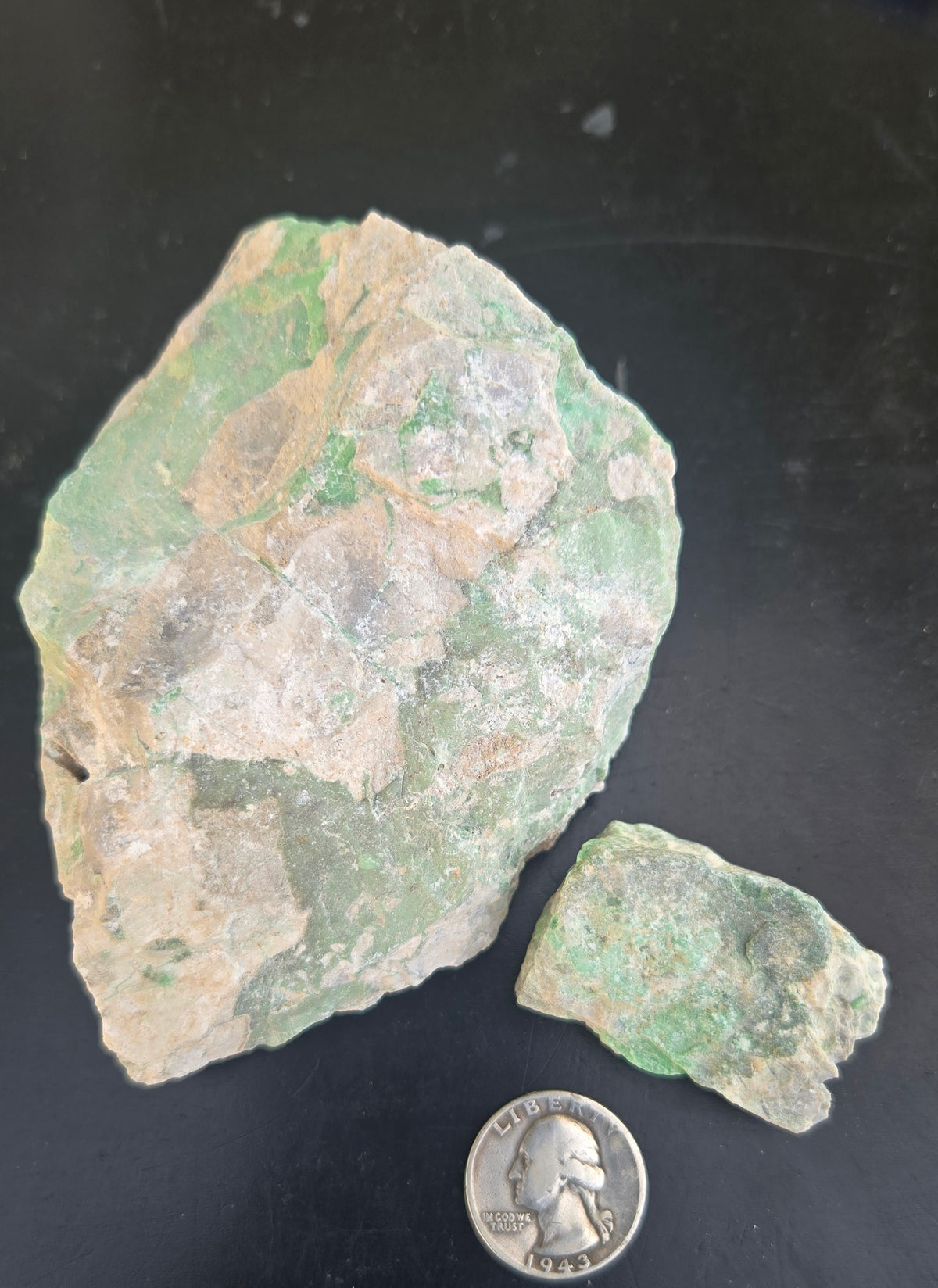 Lucin Variscite Rough for cabbing - Natural Utah Variscite- 480 gram lot