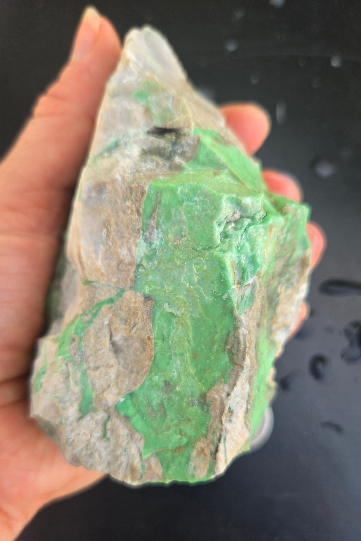 Lucin Variscite Rough for cabbing - Natural Utah Variscite- 480 gram lot