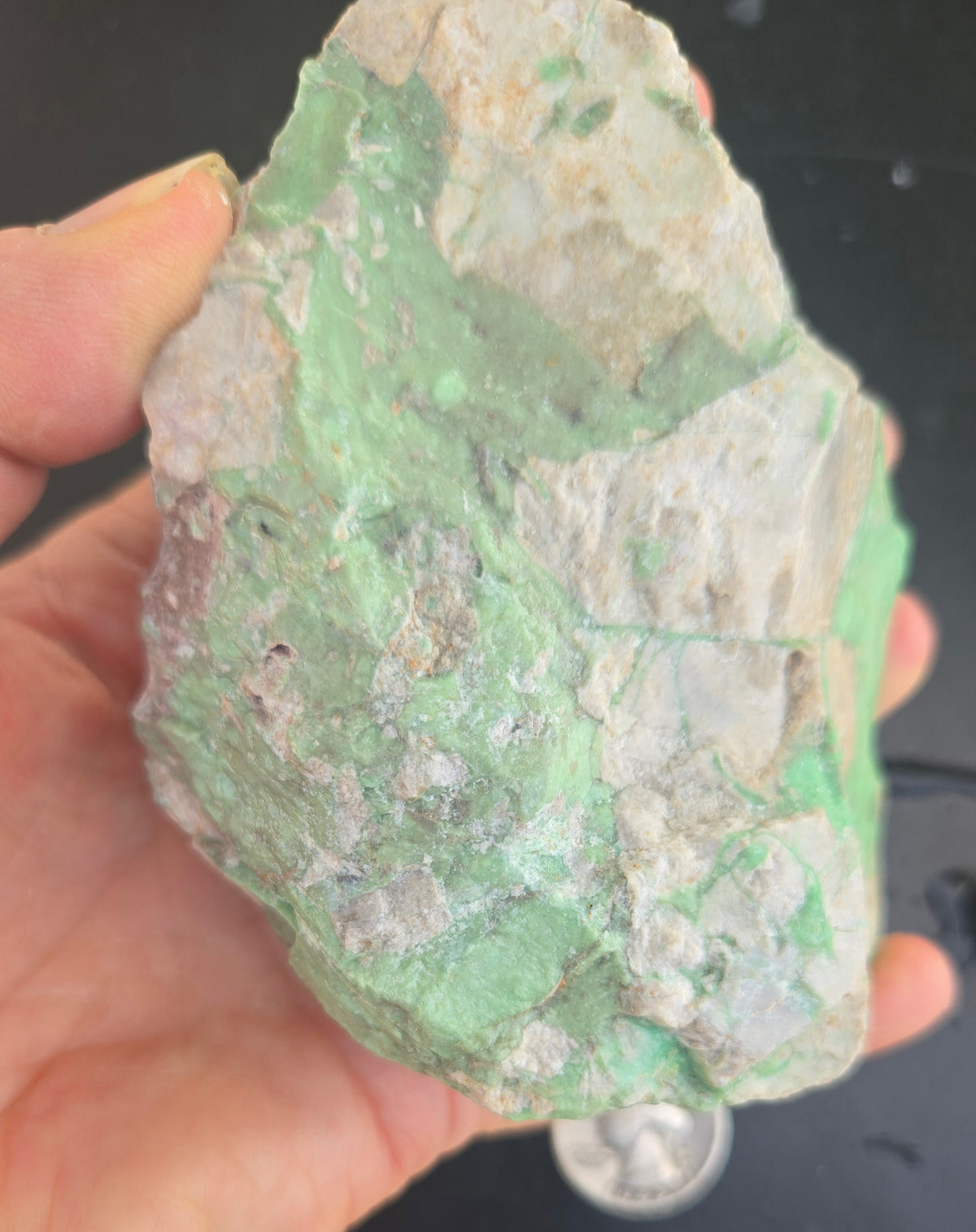 Lucin Variscite Rough for cabbing - Natural Utah Variscite- 480 gram lot
