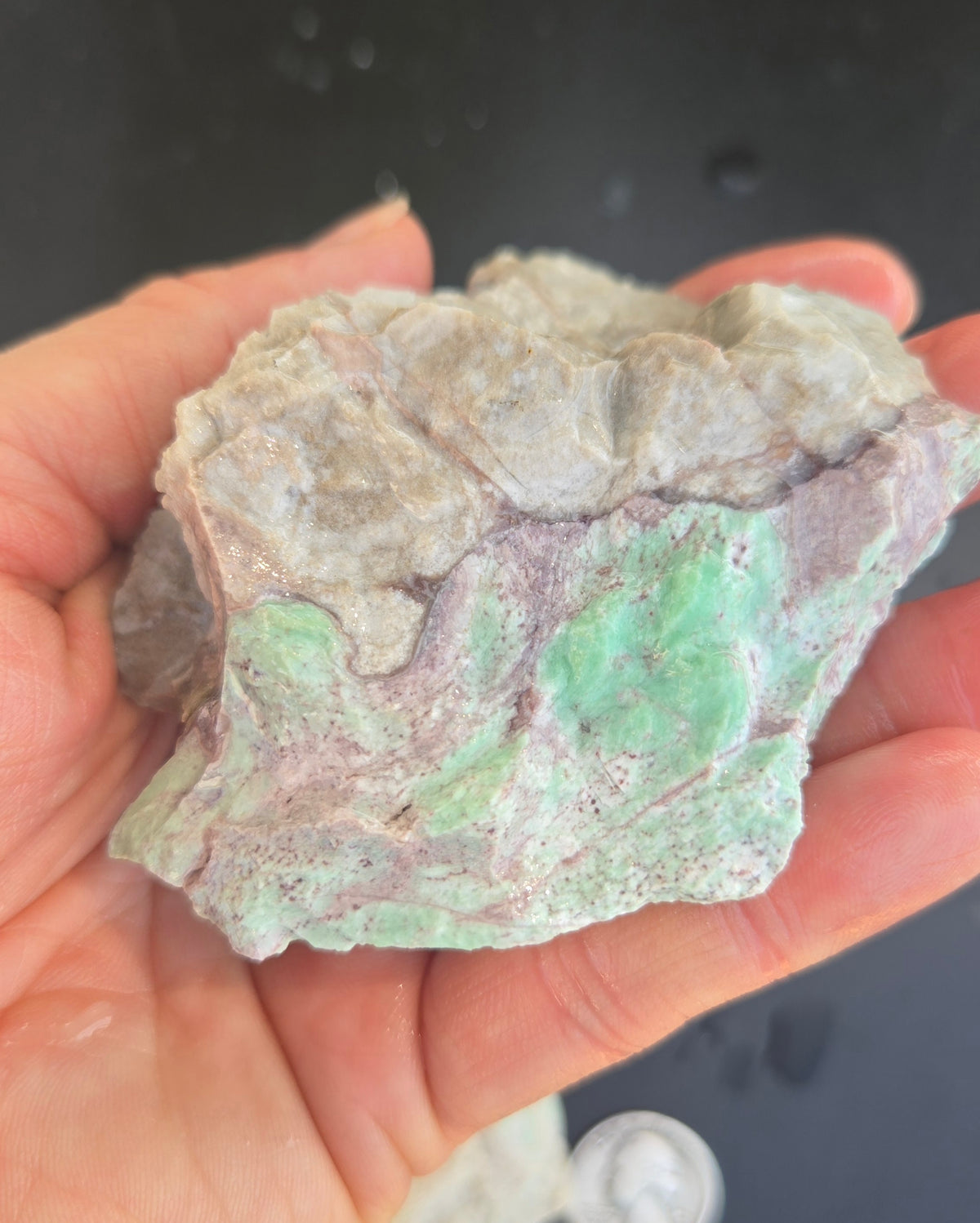 Lucin Variscite Rough for cabbing - Natural Utah Variscite- 460 gram lot