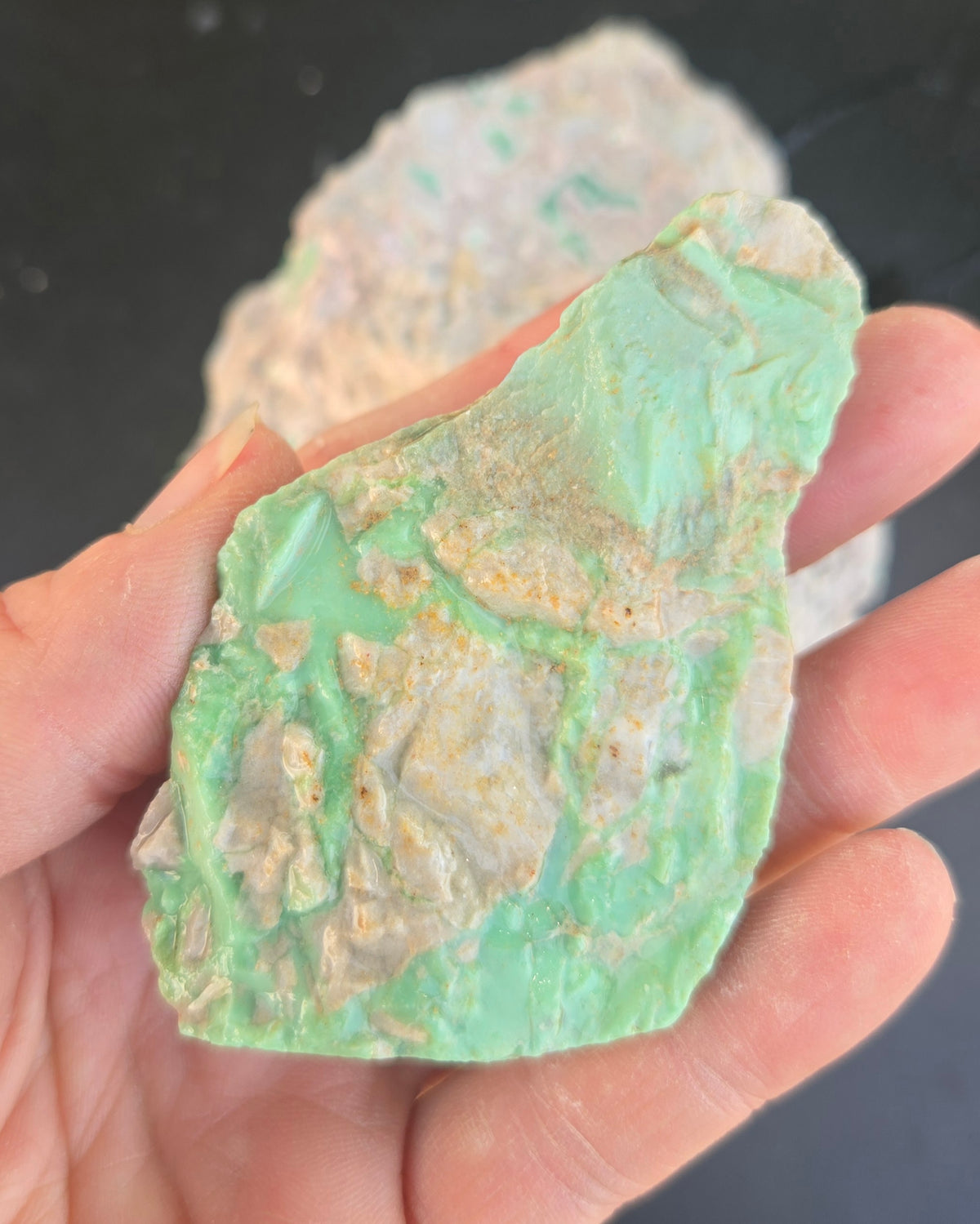 Lucin Variscite Rough for cabbing - Natural Utah Variscite- 470 gram lot