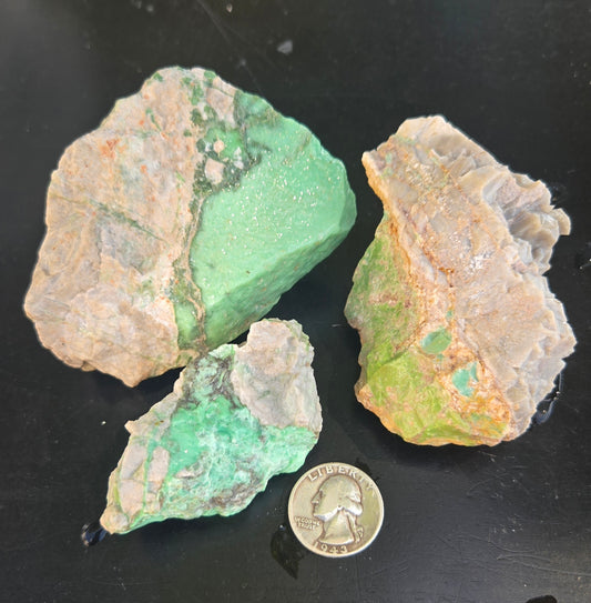 Lucin Variscite Rough for cabbing - Natural Utah Variscite- 475 gram lot
