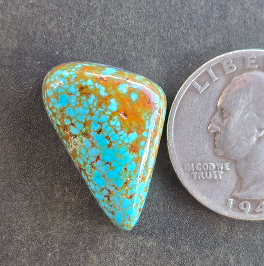 AAA Spiderweb Polychrome Kingman Turquoise Cabochon