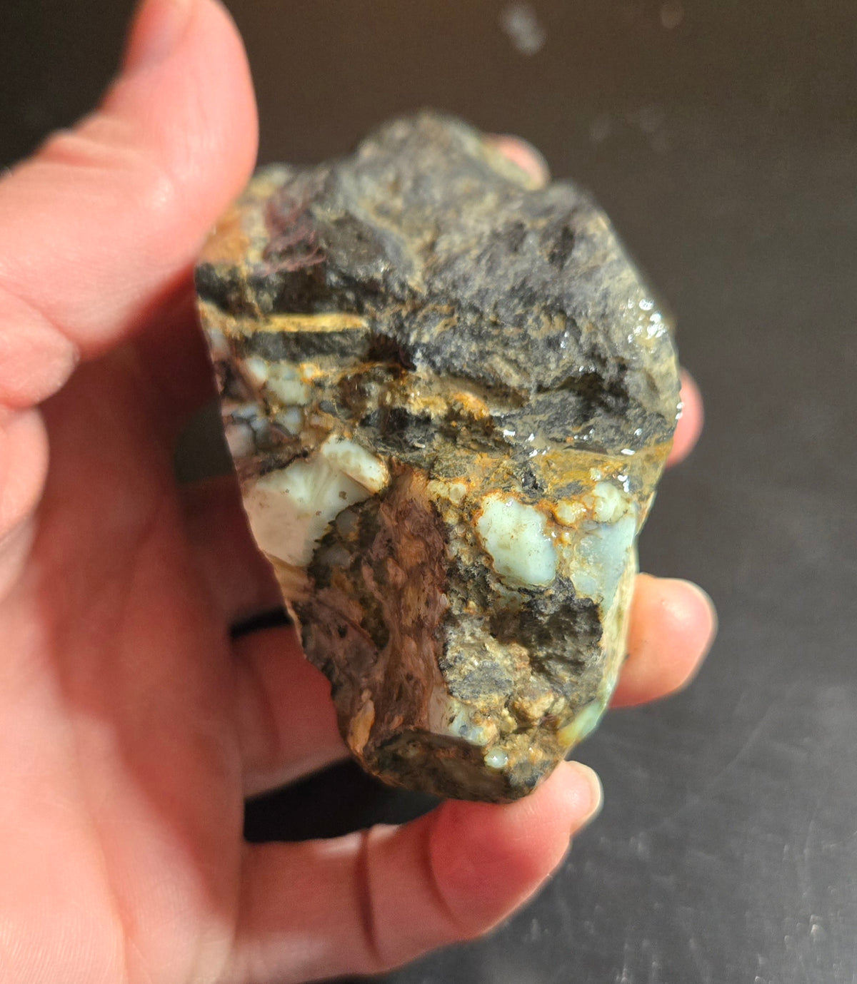 Aloe Variscite rough for cabbing - Natural Nevada Variscite- 246 grams