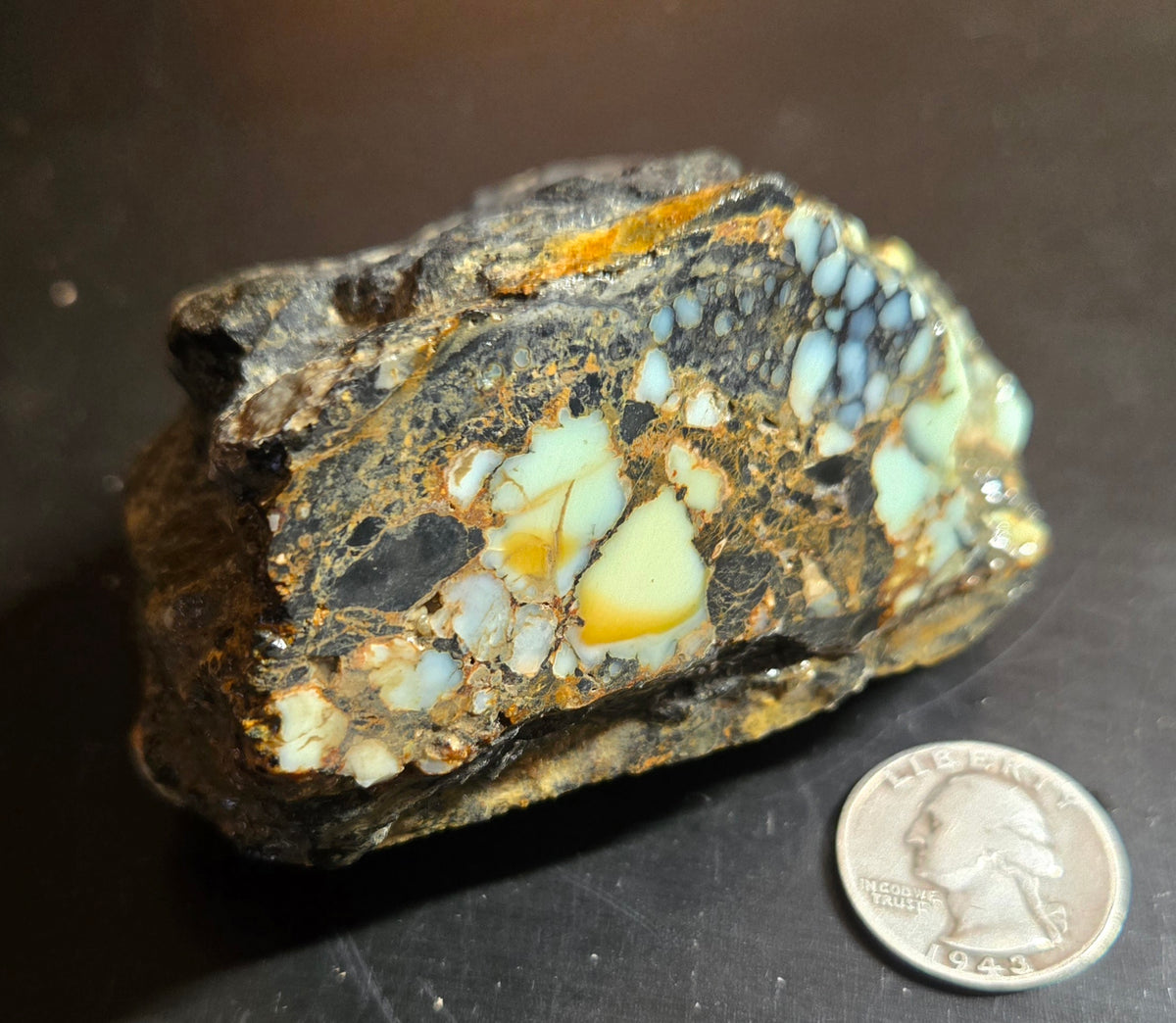 Aloe Variscite rough for cabbing - Natural Nevada Variscite- 246 grams