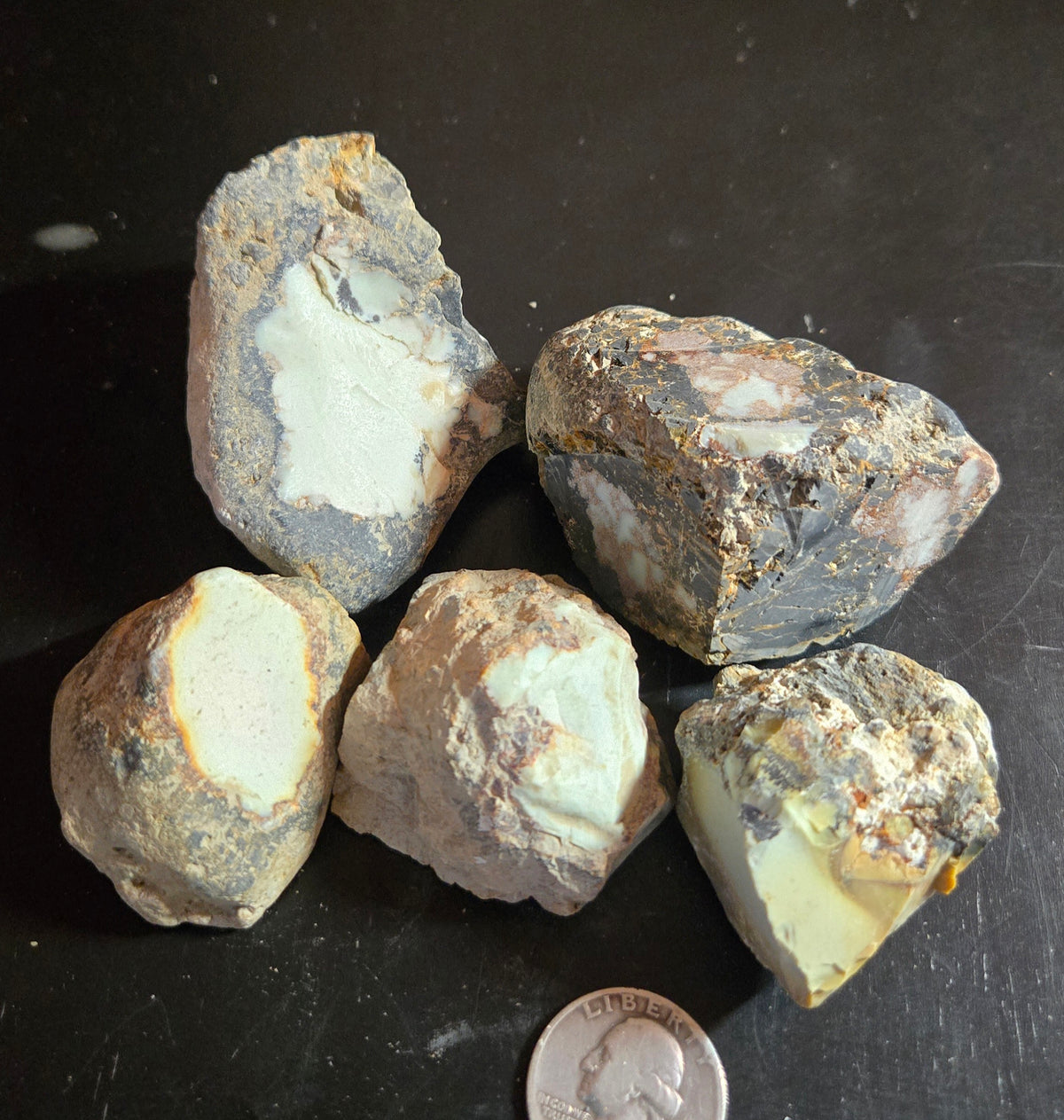Aloe Variscite rough for cabbing - Natural Nevada Variscite- 400 grams