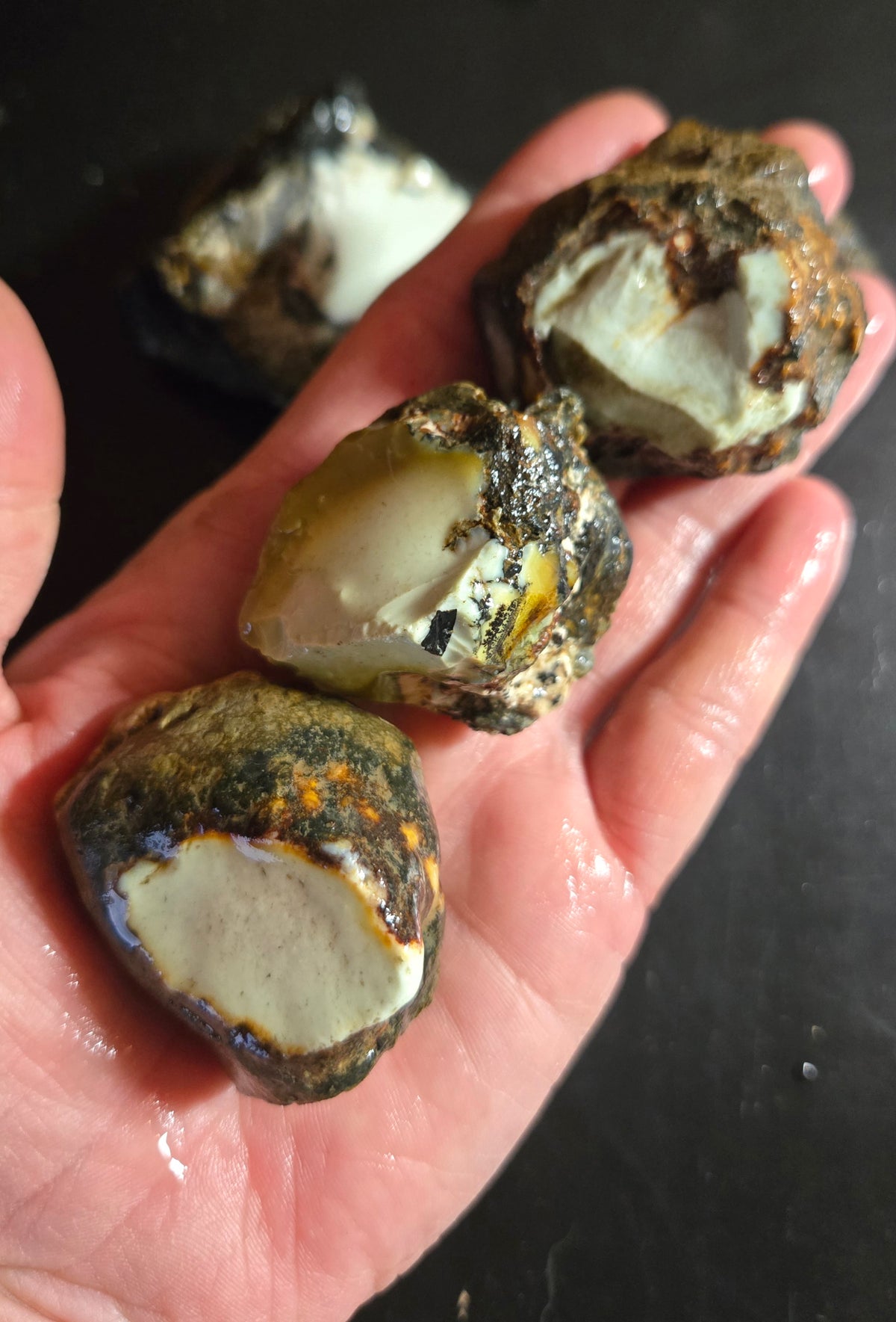 Aloe Variscite rough for cabbing - Natural Nevada Variscite- 400 grams