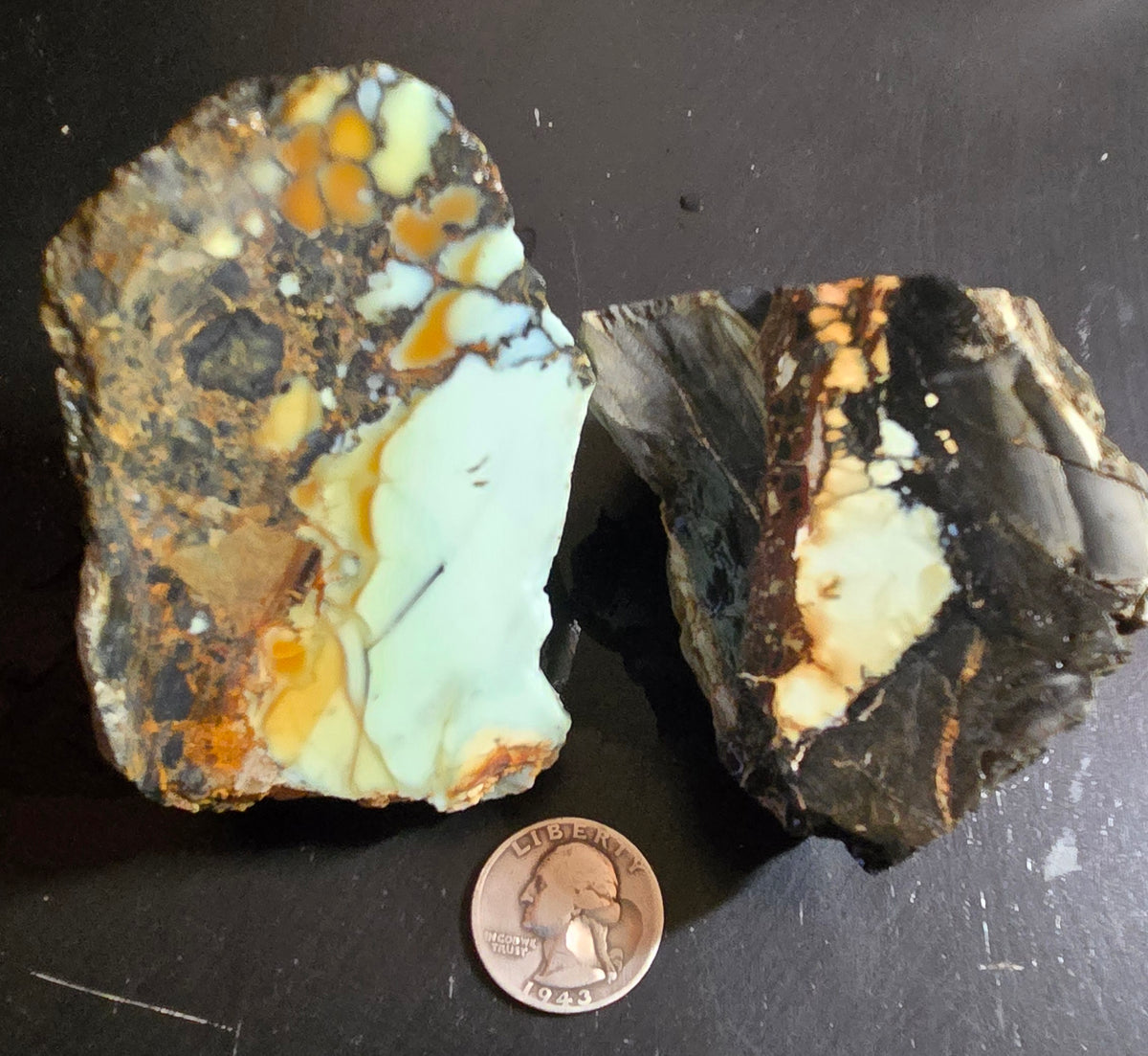 Aloe Variscite rough for cabbing - Natural Nevada Variscite- 448 grams