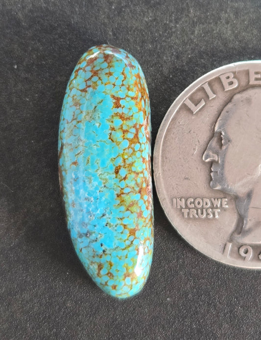 AAA Spiderweb Polychrome Kingman Turquoise Cabochon