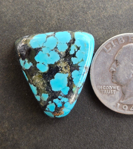 AAA Kingman Kaolin Turquoise Cabochon