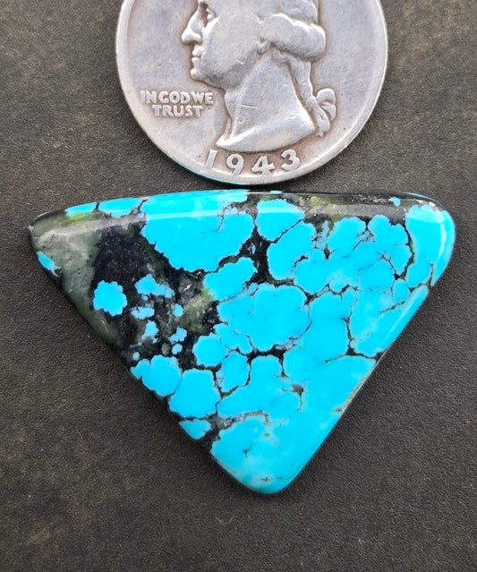 AAA Kingman Kaolin Turquoise Cabochon
