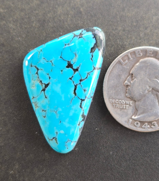 AAA Kingman Kaolin Turquoise Cabochon