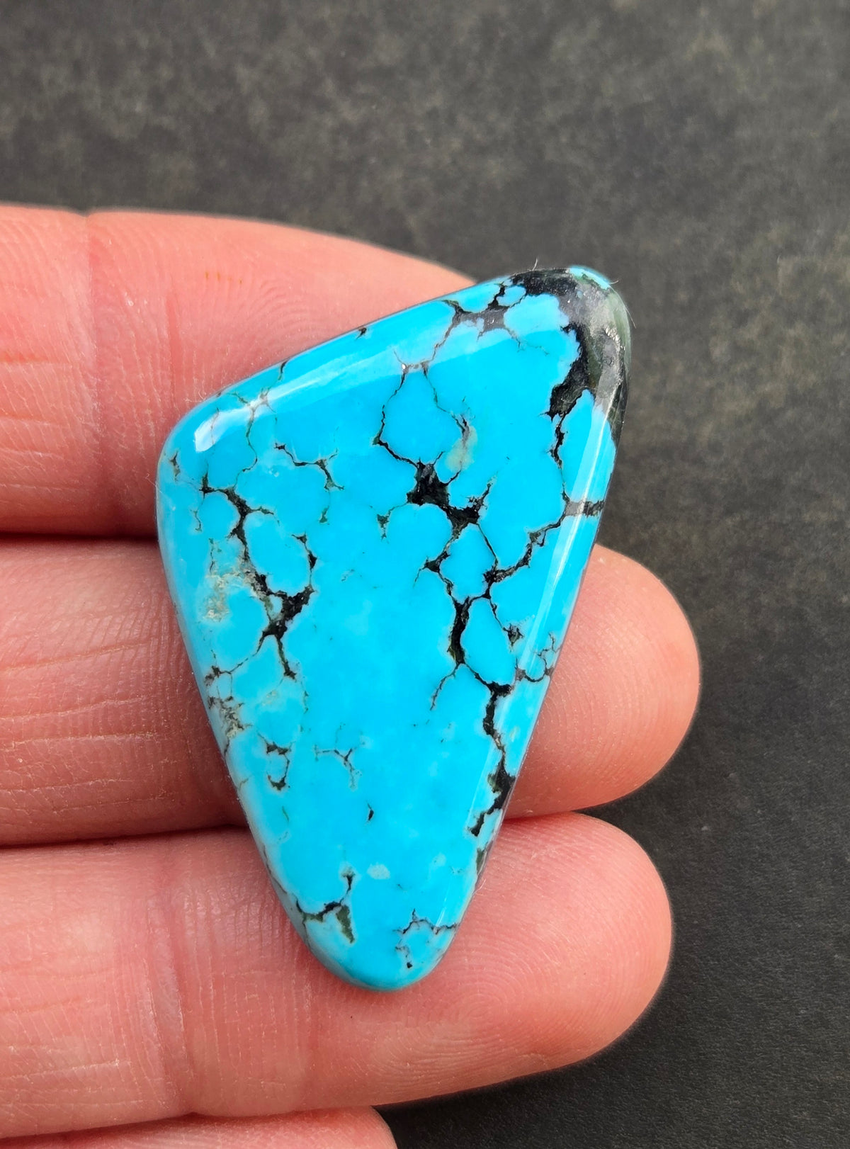 AAA Kingman Kaolin Turquoise Cabochon