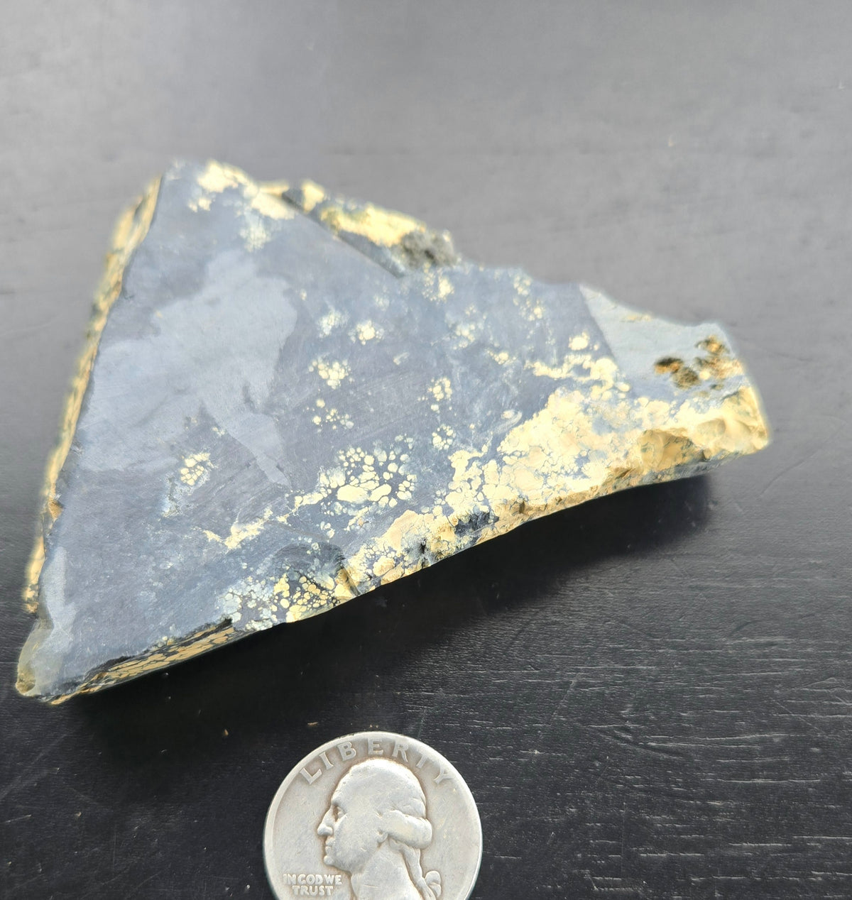 Desert Treasure Variscite rough for cabbing - Solid Yellow Natural Nevada Variscite- 112 grams