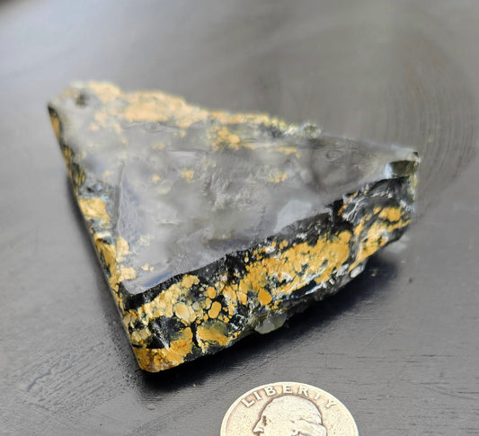 Desert Treasure Variscite rough for cabbing - Solid Yellow Natural Nevada Variscite- 112 grams