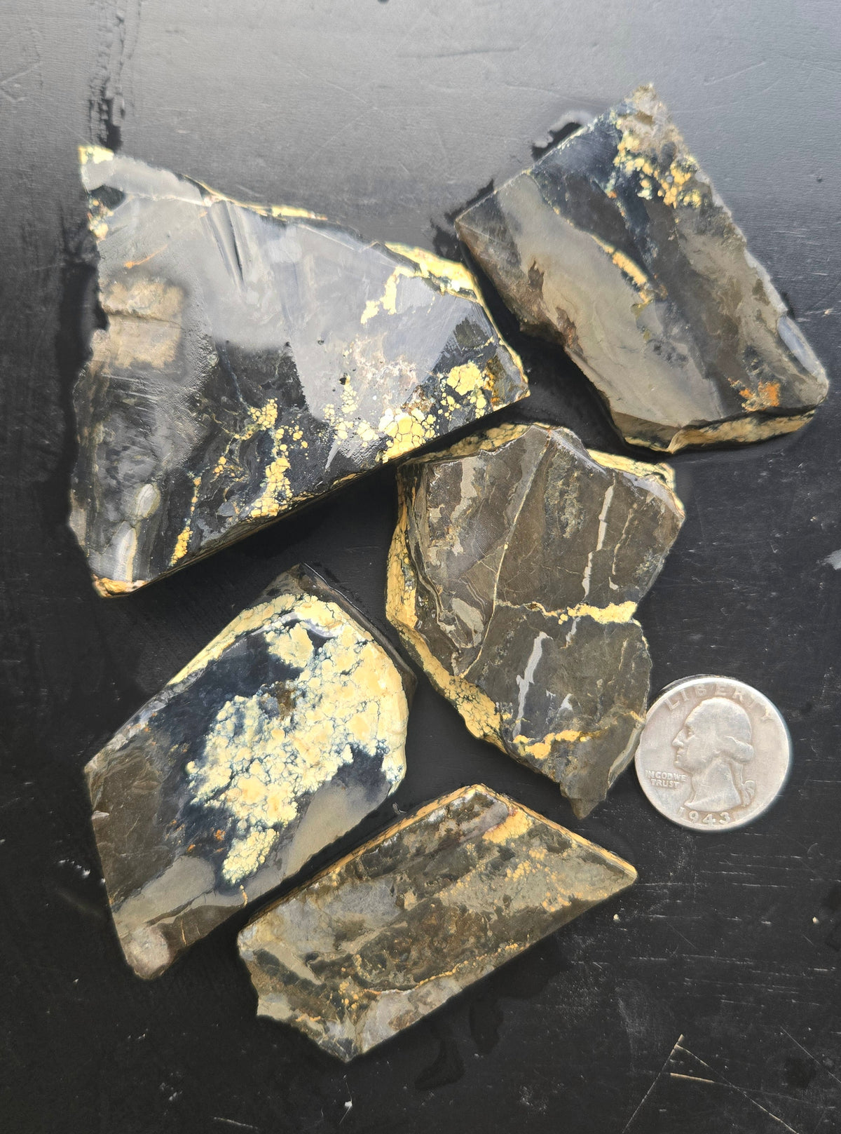 Desert Treasure Variscite rough for cabbing - Solid Yellow Natural Nevada Variscite- 224 grams