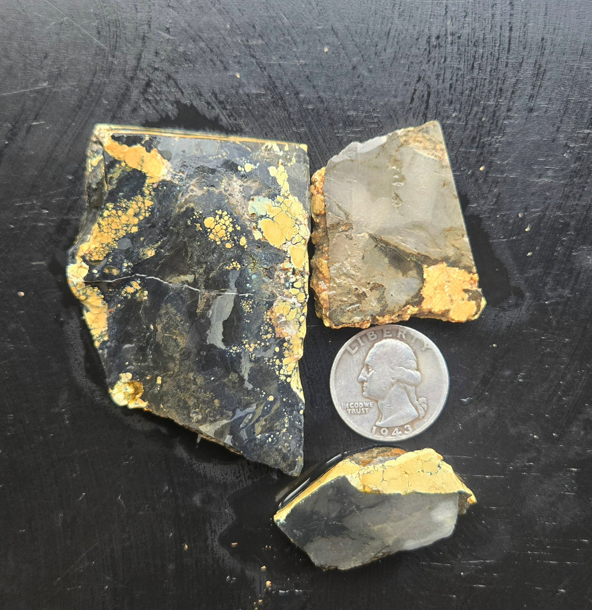 Desert Treasure Variscite rough for cabbing - Solid Yellow Natural Nevada Variscite- 100 grams