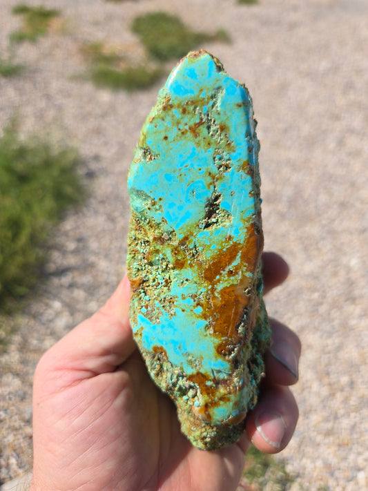 Patagonia Turquoise rough for cabbing - 639 grams