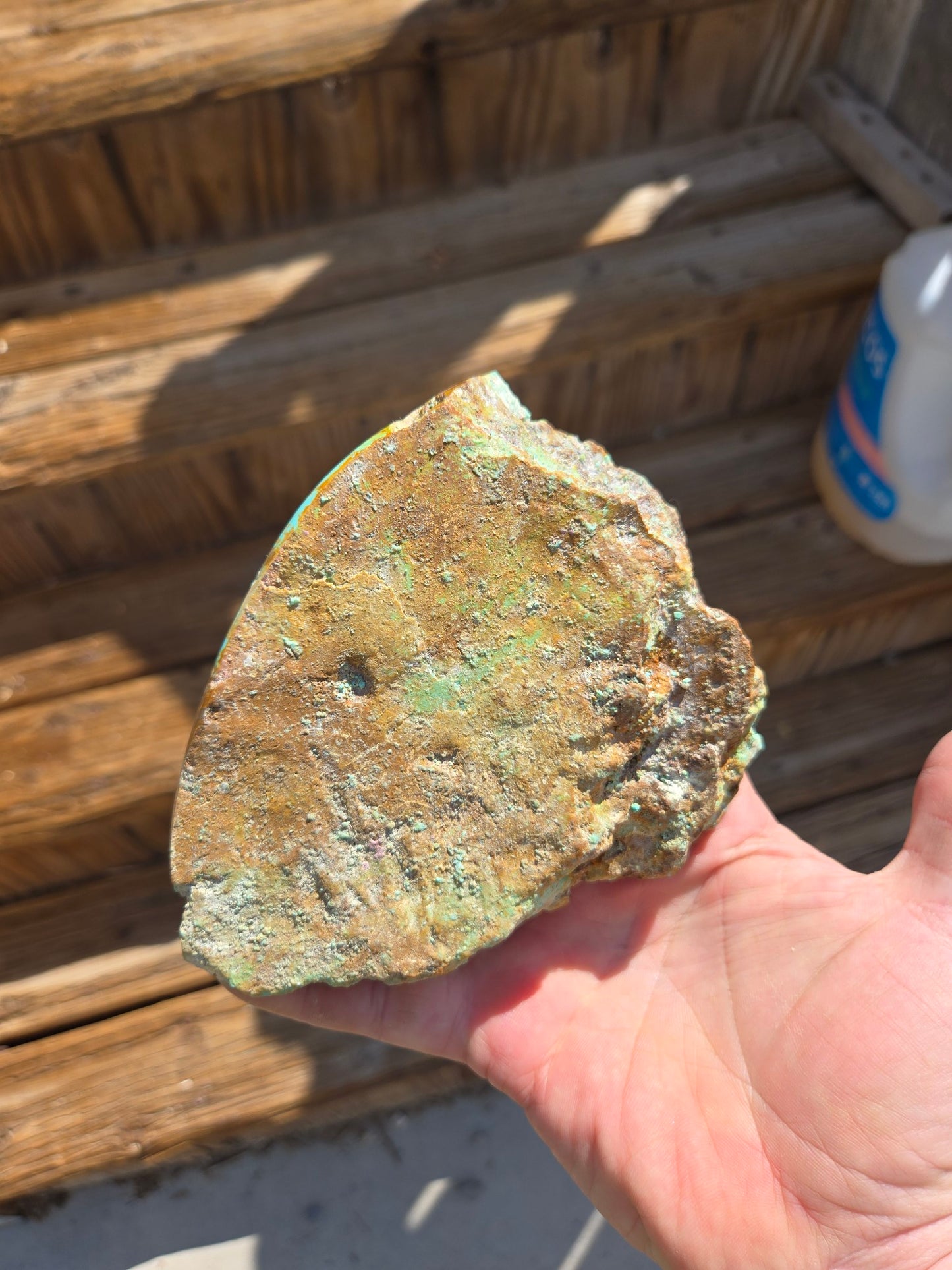 Patagonia Turquoise rough for cabbing - 555 grams
