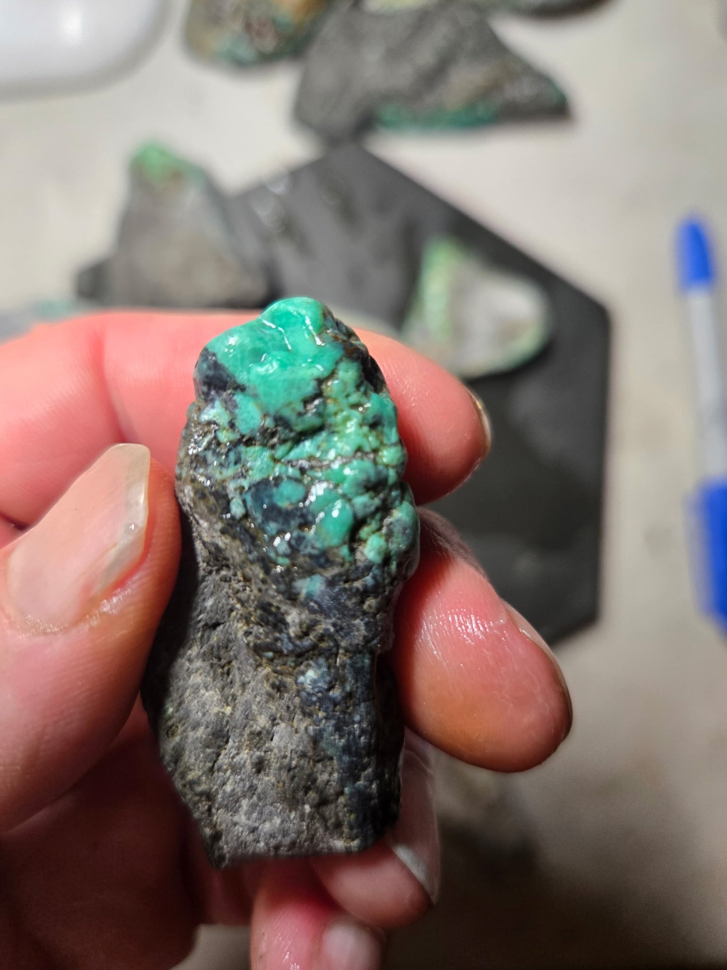 Blue Boy Variscite/Turquoise rough for cabbing - Natural Nevada Variscite - 1000 gram lot 2