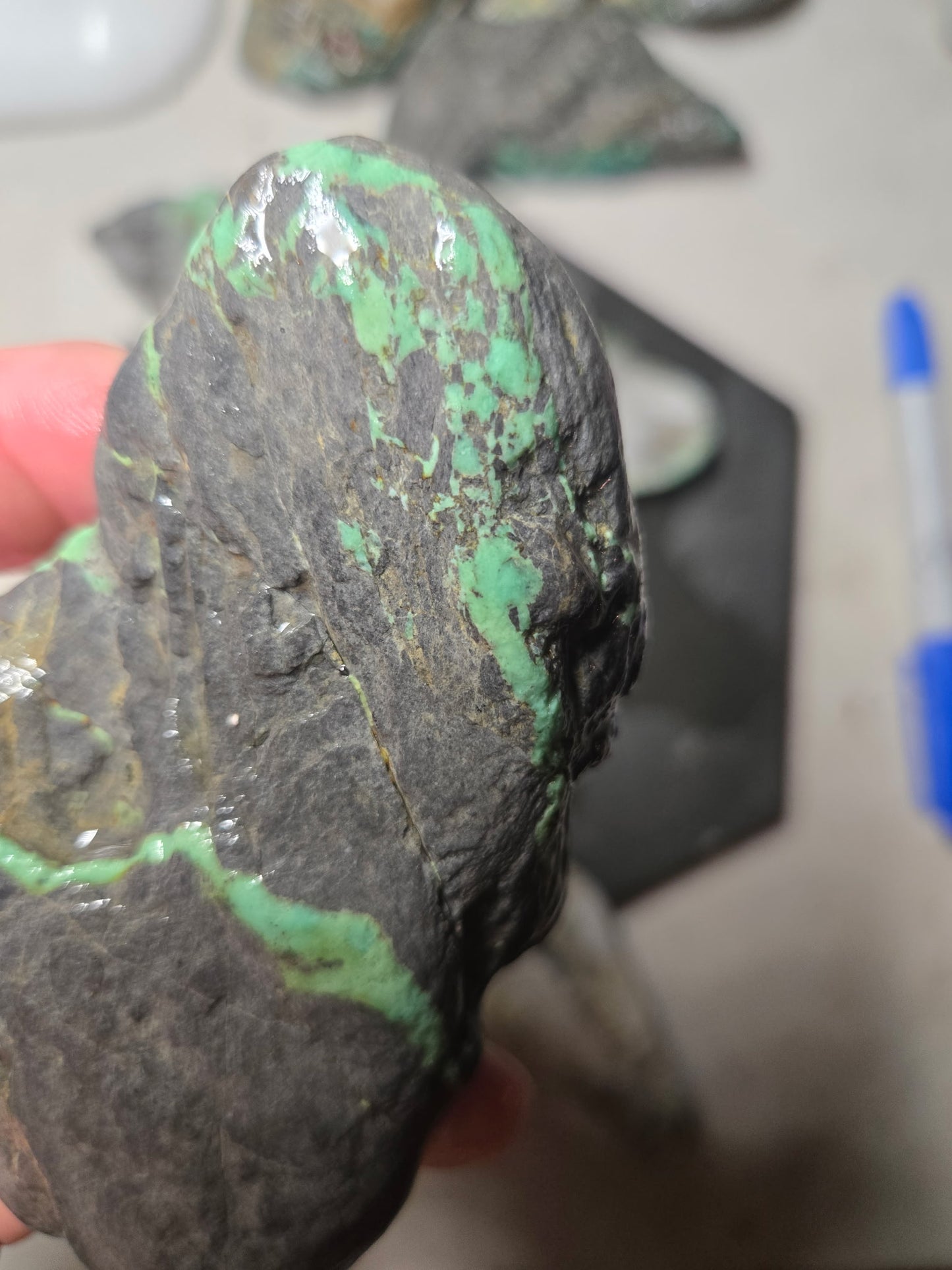 Blue Boy Variscite/Turquoise rough for cabbing - Natural Nevada Variscite - 1000 gram lot 2