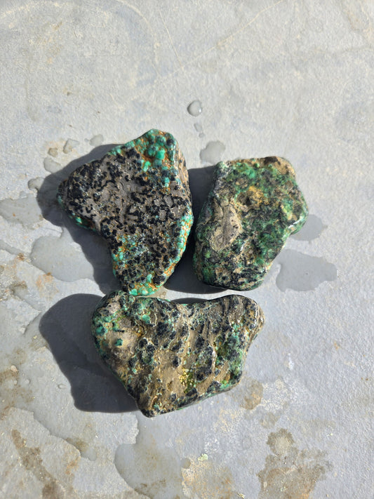 Blue Boy Variscite/Turquoise rough for cabbing - Natural Nevada Variscite - 173 gram lot