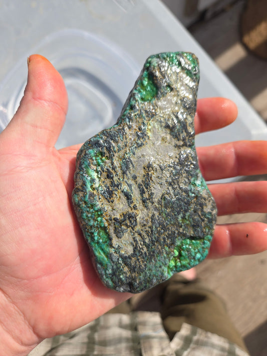 Blue Boy Variscite/Turquoise rough for cabbing - Natural Nevada Variscite - 206 gram lot