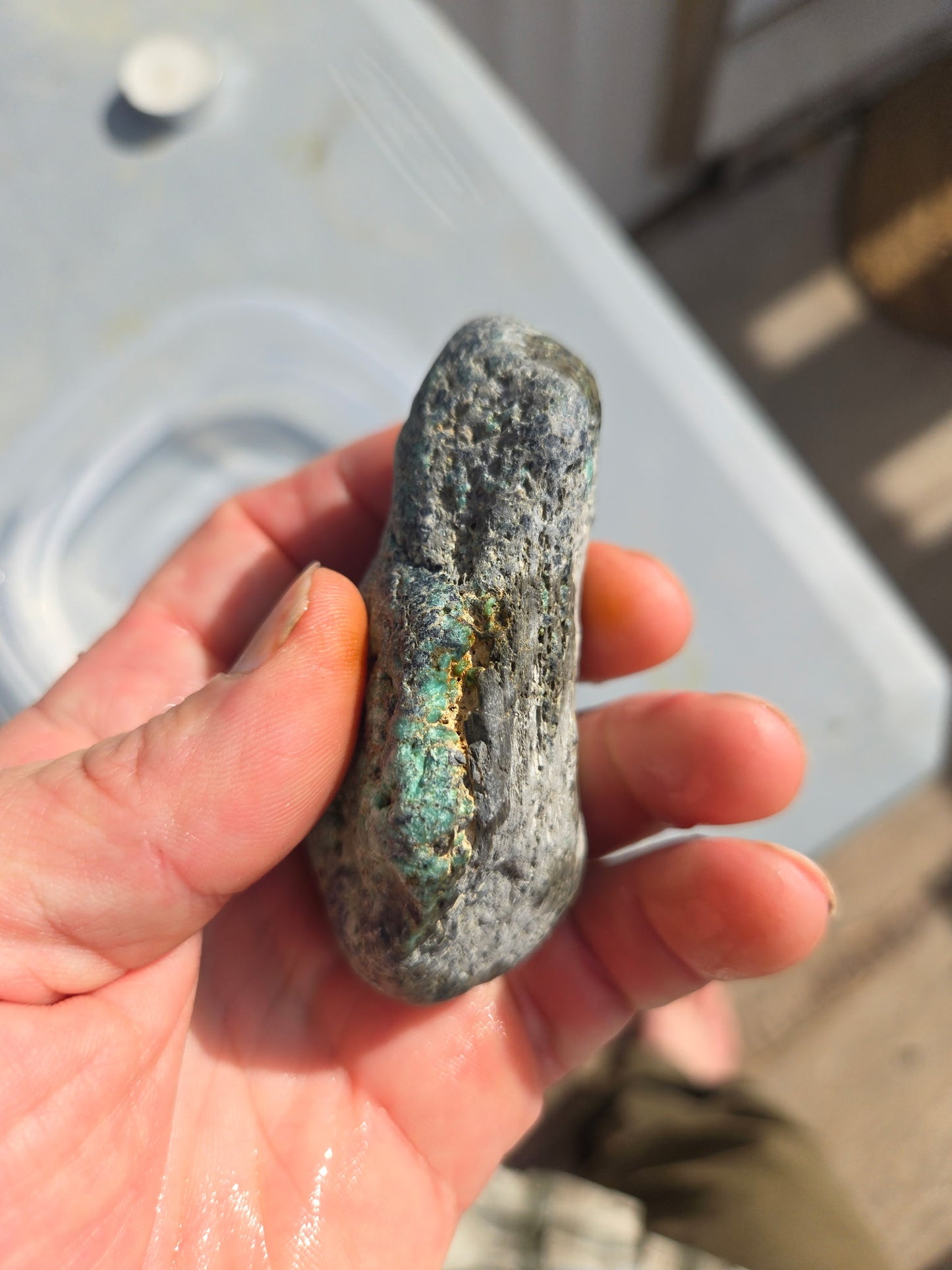 Blue Boy Variscite/Turquoise rough for cabbing - Natural Nevada Variscite - 133 gram lot