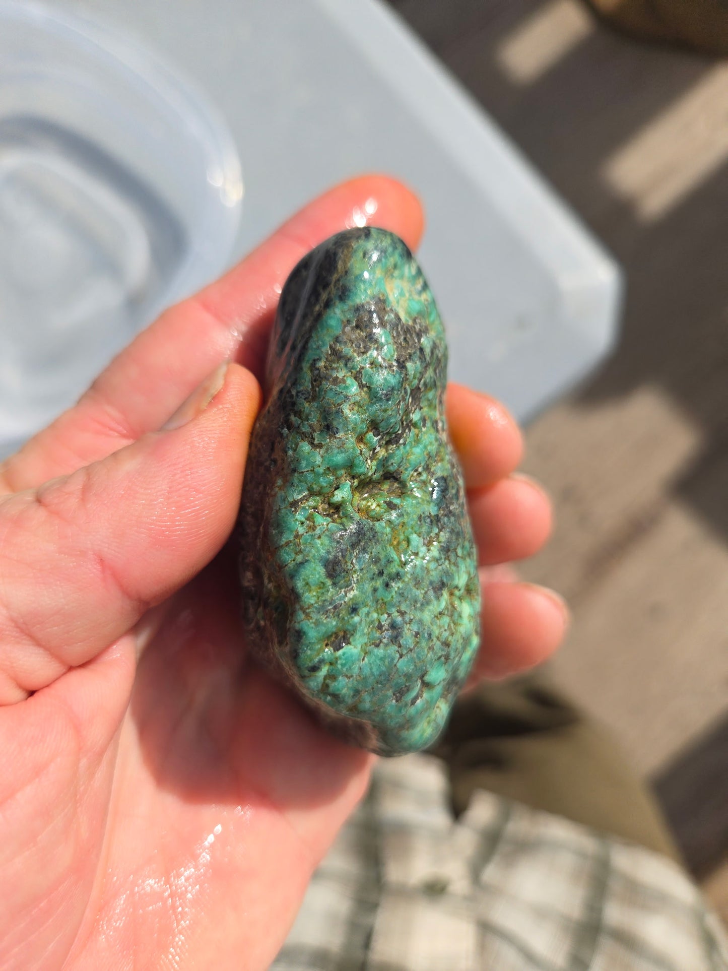 Blue Boy Variscite/Turquoise rough for cabbing - Natural Nevada Variscite - 133 gram lot