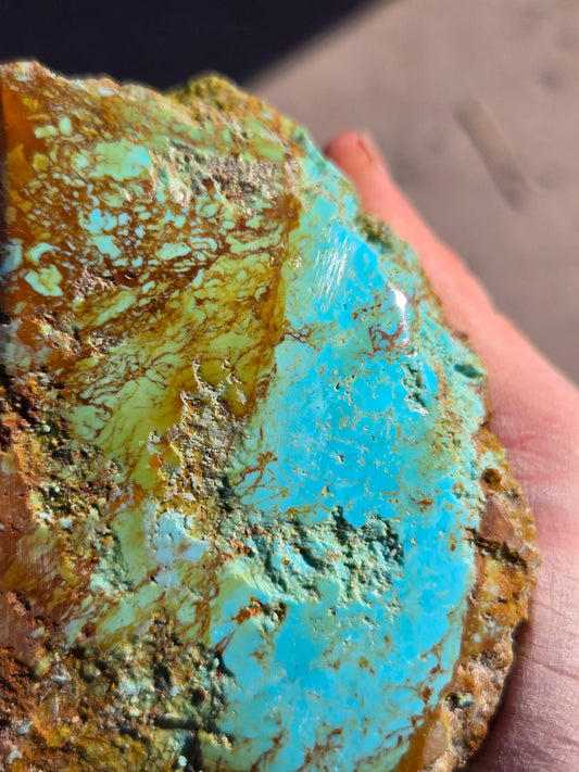 Patagonia Turquoise rough for cabbing - 515 grams