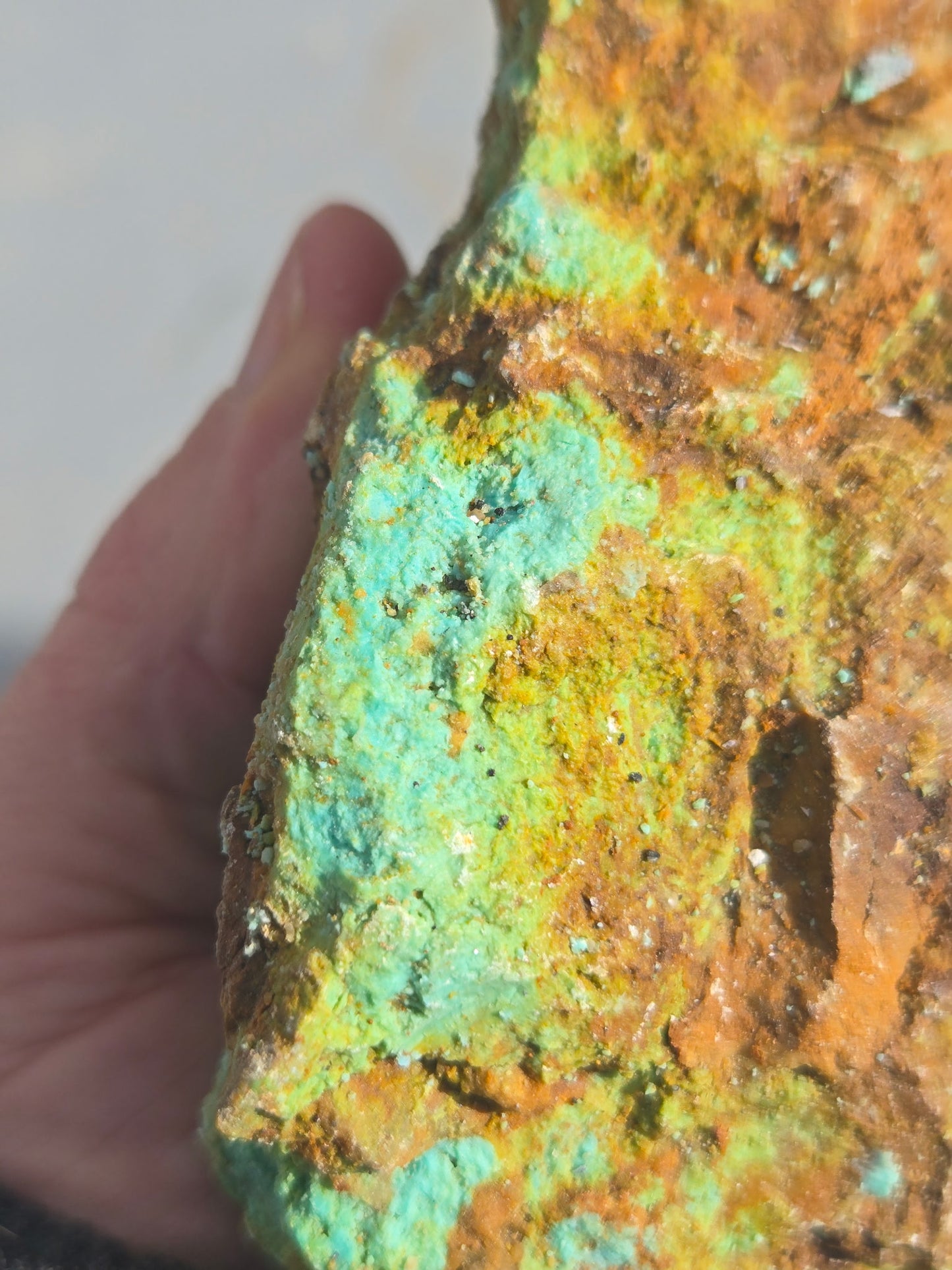 Patagonia Turquoise rough for cabbing - 682 grams