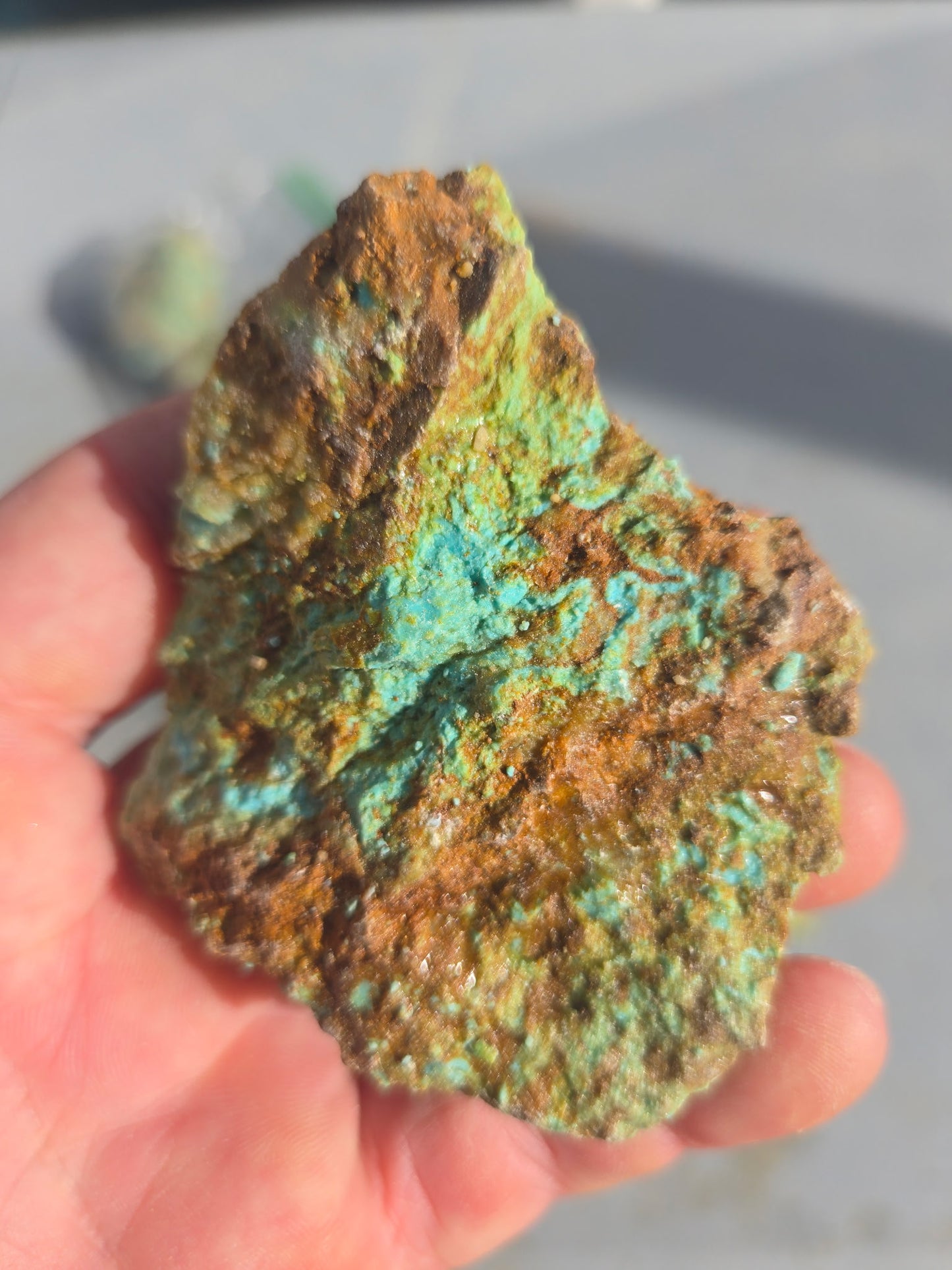 Patagonia Turquoise rough for cabbing - 448 grams