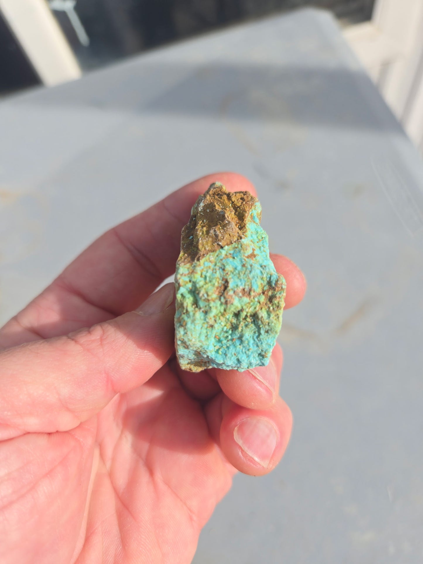 Patagonia Turquoise rough for cabbing - 224 grams