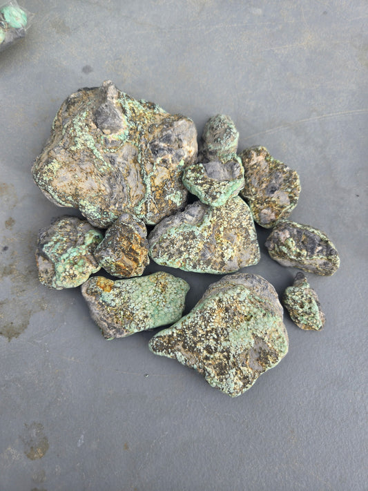 Custom for Eric - Blue Boy Variscite/Turquoise rough for cabbing -  Natural Nevada Variscite - 548 grams