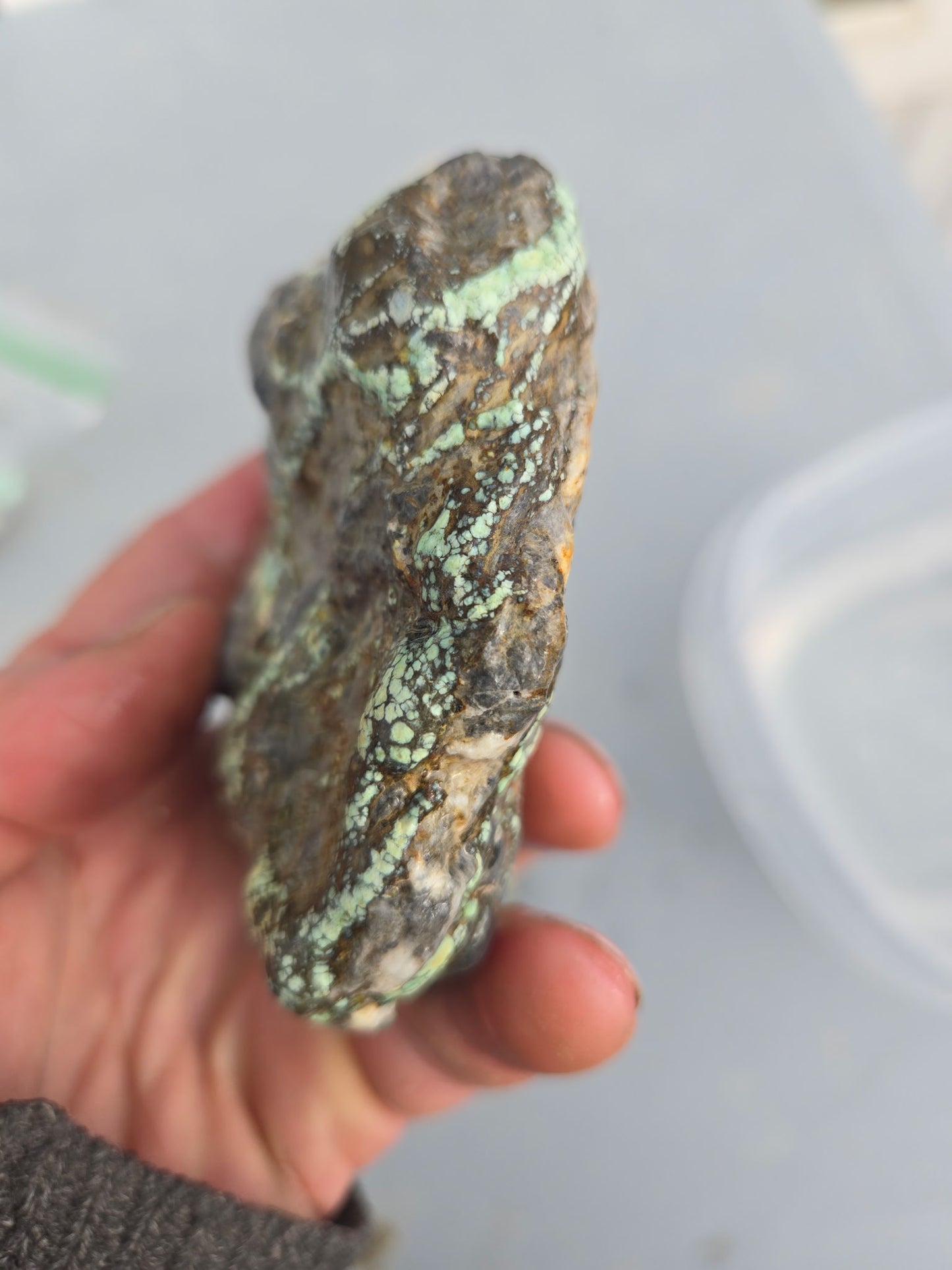 Custom for Eric - Blue Boy Variscite/Turquoise rough for cabbing -  Natural Nevada Variscite - 548 grams