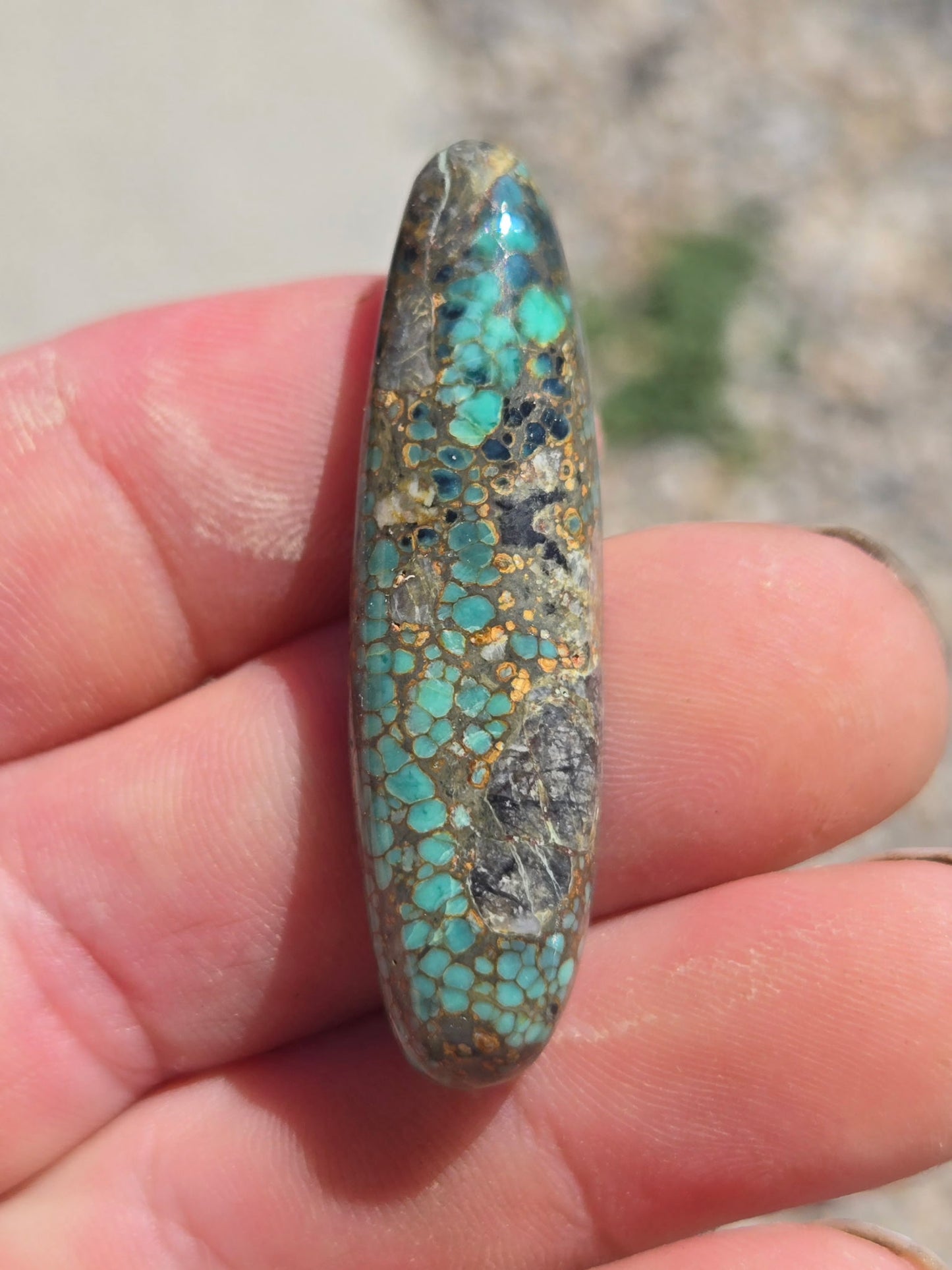 Custom for Bill - Blue Boy Variscite Cabochon