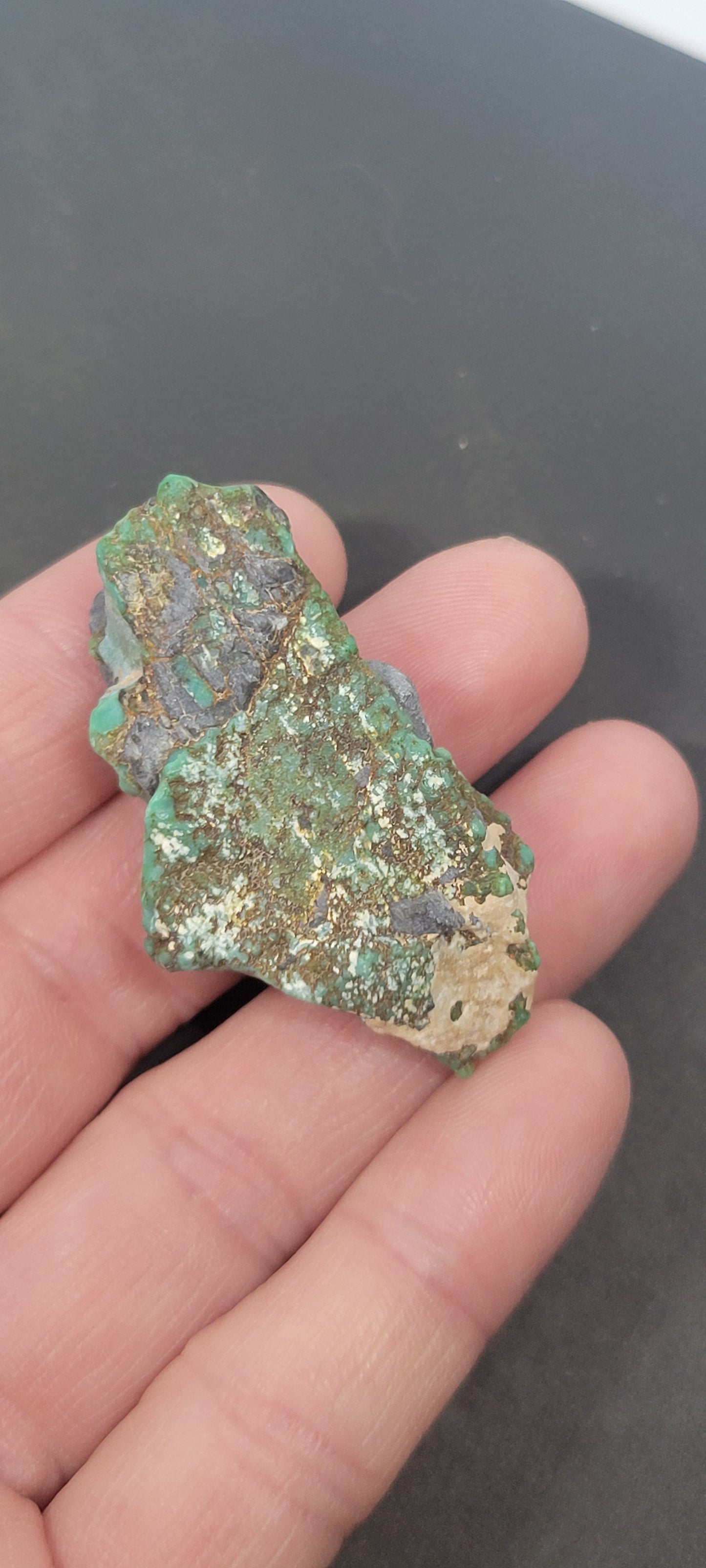 Blue Boy Variscite/Turquoise High Grade rough for cabbing - Nevada Variscite - 32 grams