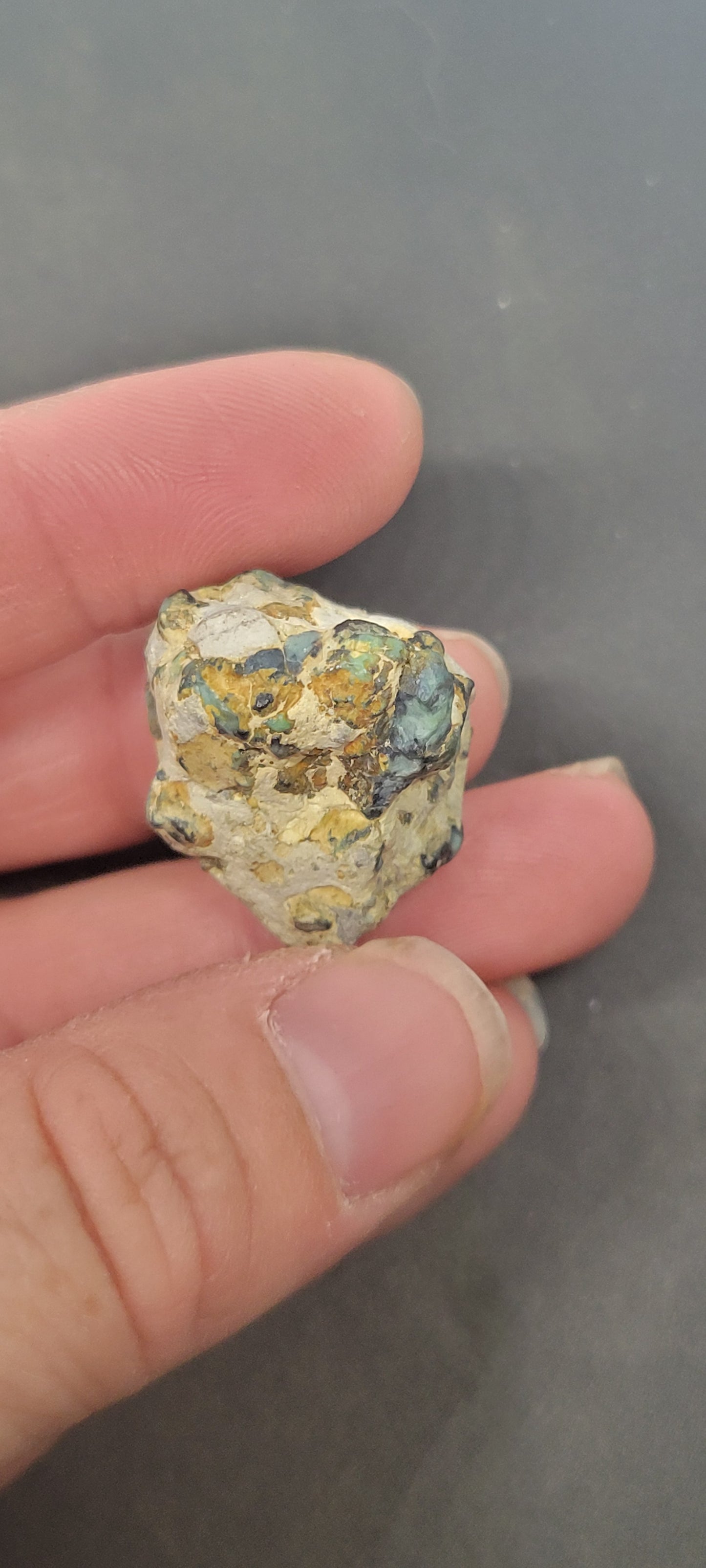 Blue Boy Variscite/Turquoise High Grade rough for cabbing - Nevada Variscite - 32 grams